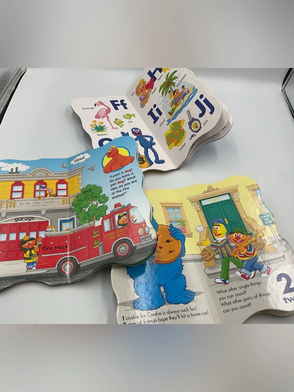 Lot x6 Sesame Street Shaped Board Books Bendon Beginnings & First Books 2000's